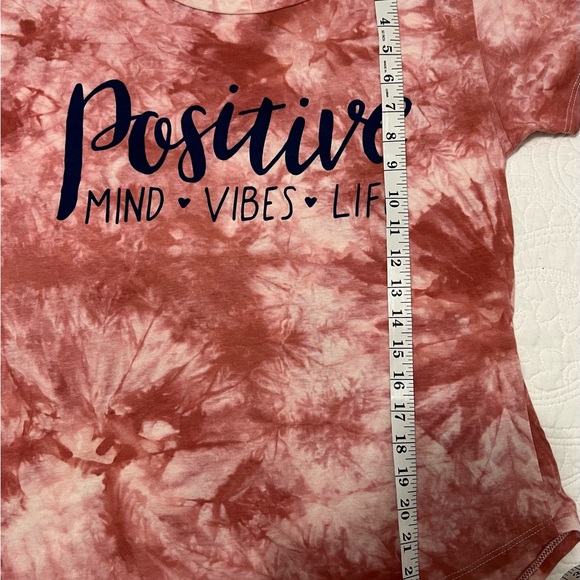 Tie Dye "Positive Vibes" Tee by ANA CABANA Sz S - Picture 7 of 7